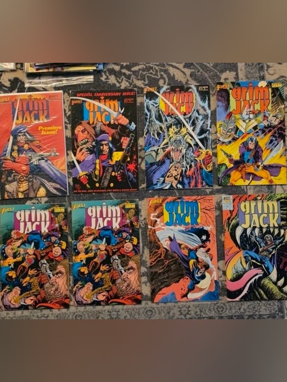 Grimjack First Comics 1984 Vintage Comic Lot of 8 Copper Age Ostrander Truman